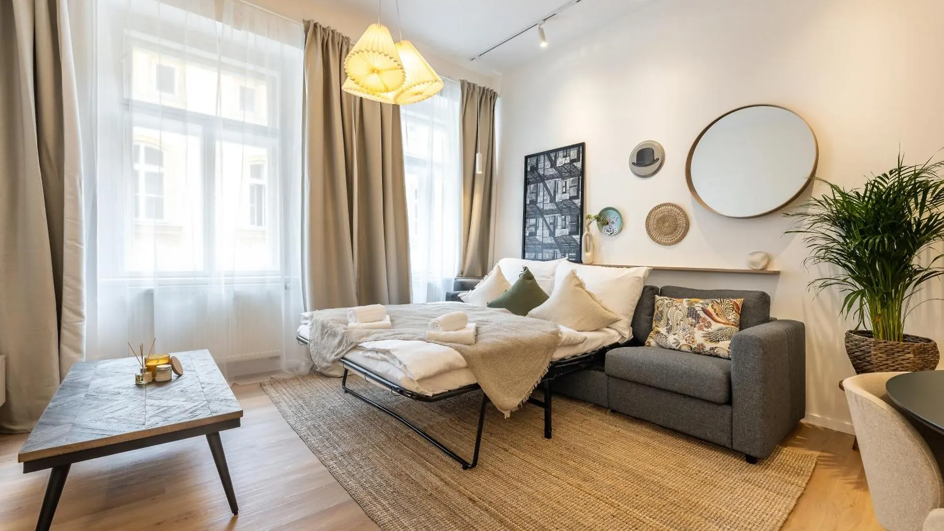 Boho Renovated Apartment Close To National Theather プラハ